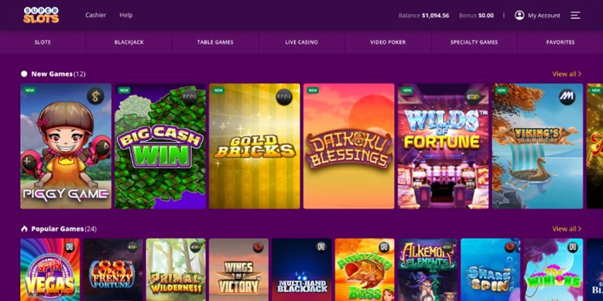 Cafe Casino banner